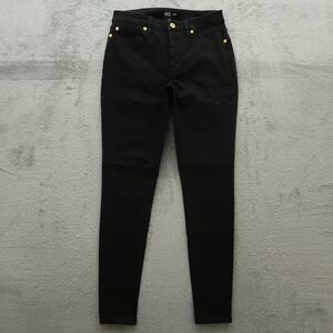 INC International Concepts Jeans Women's Size 8 Black Mid-Rise Skinny 29" Inseam